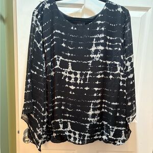 Plus women’s Alyx Monochrome Patterned Blouse